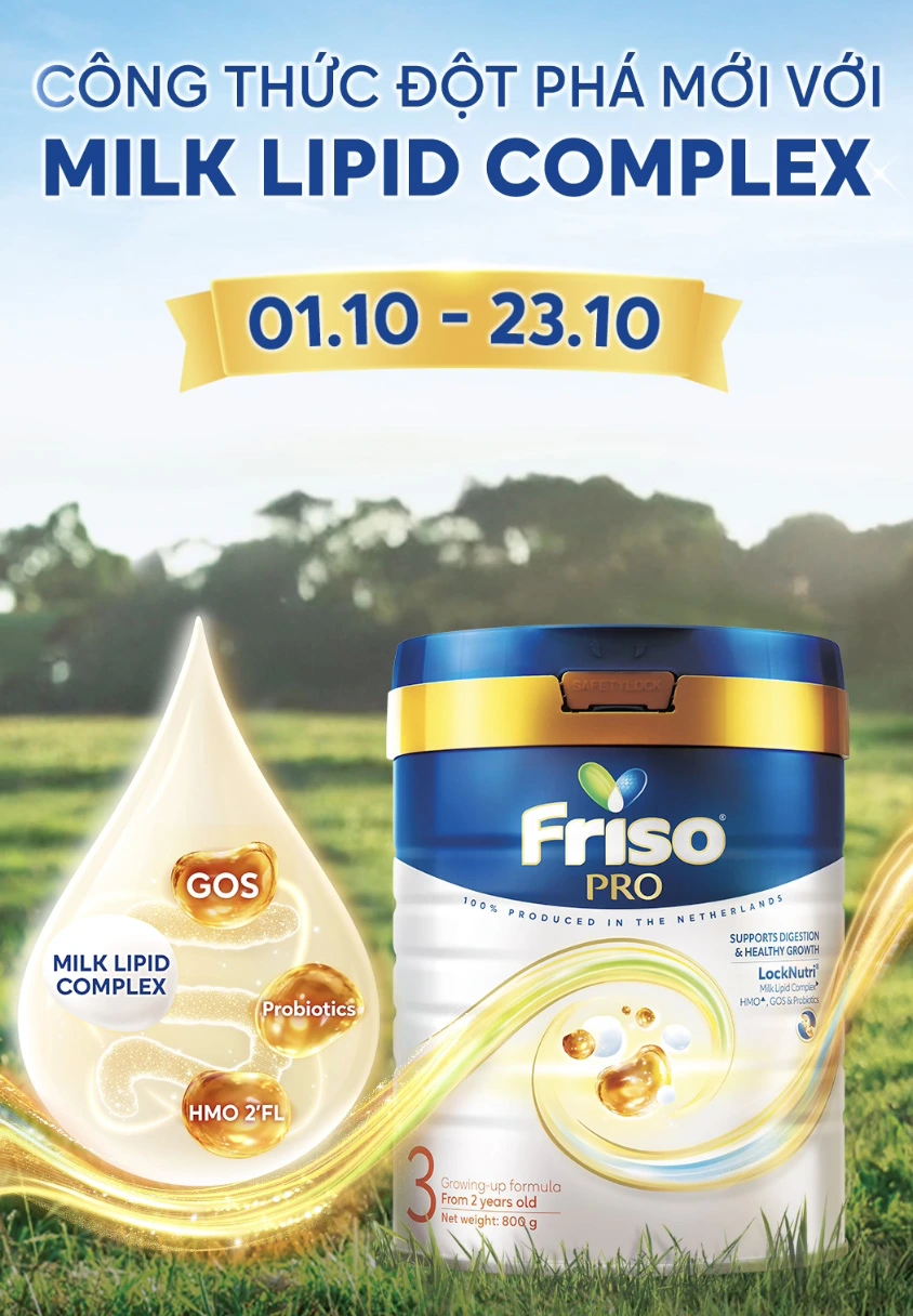 Công thức đột phá mới với Milk Lipid Complex