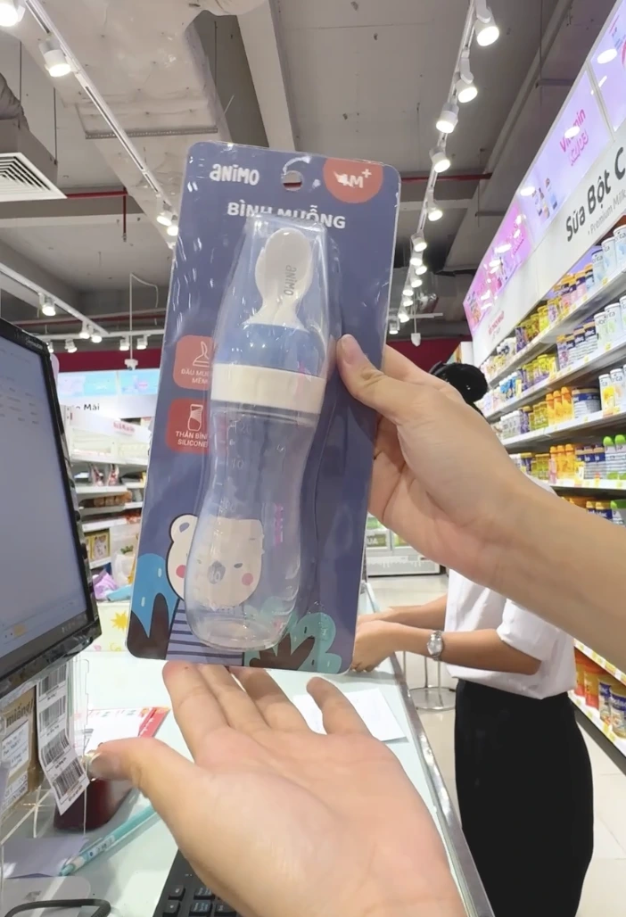 Bình muỗng ăn dặm Animo