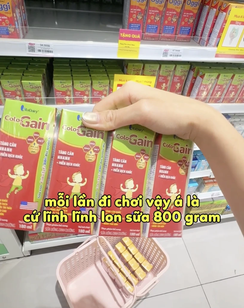 Sữa nước pha sẵn Colos Gain siêu tiện lợi