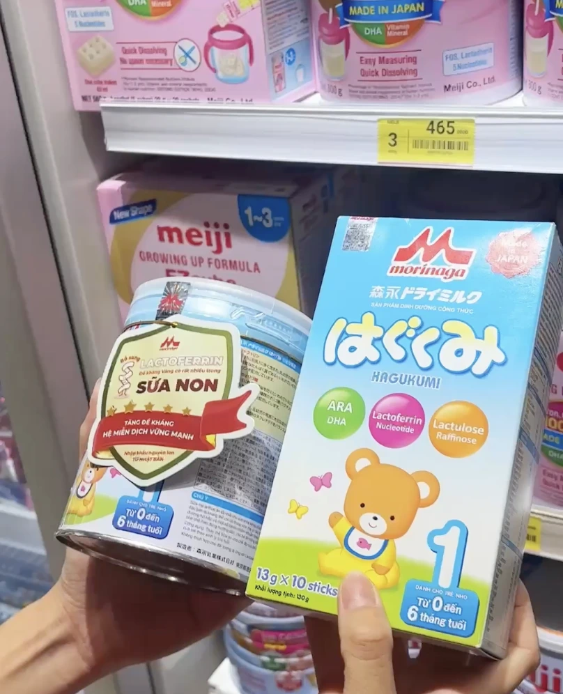 Sữa mát của Nhật Morinaga có chứa Lactoferrin