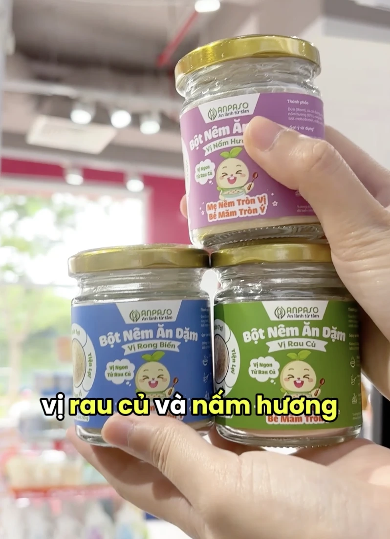 Bột nêm cho bé Anpaso được làm từ nguyên liệu tự nhiên