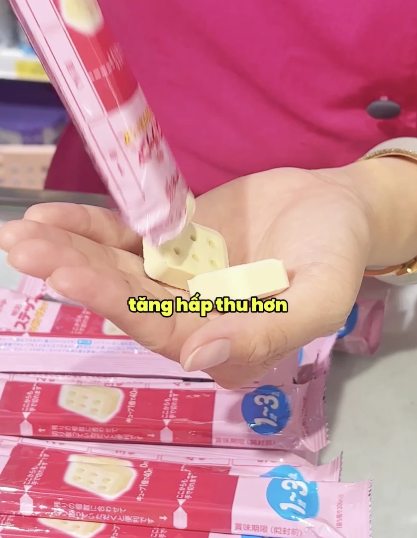 Sữa Meiji Raku Raku nội địa, sản xuất riêng cho thị trường Nhật