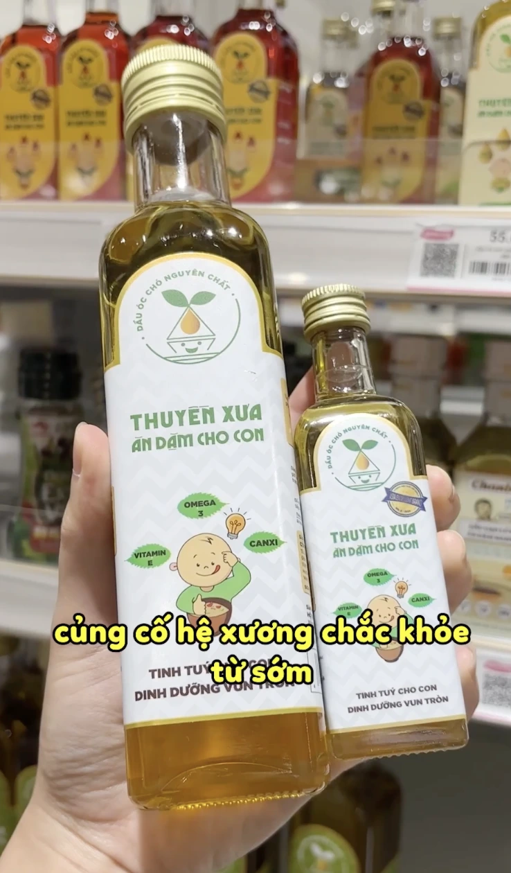 Dầu óc chó nguyên chất Thuyền Xưa ăn dặm cho bé