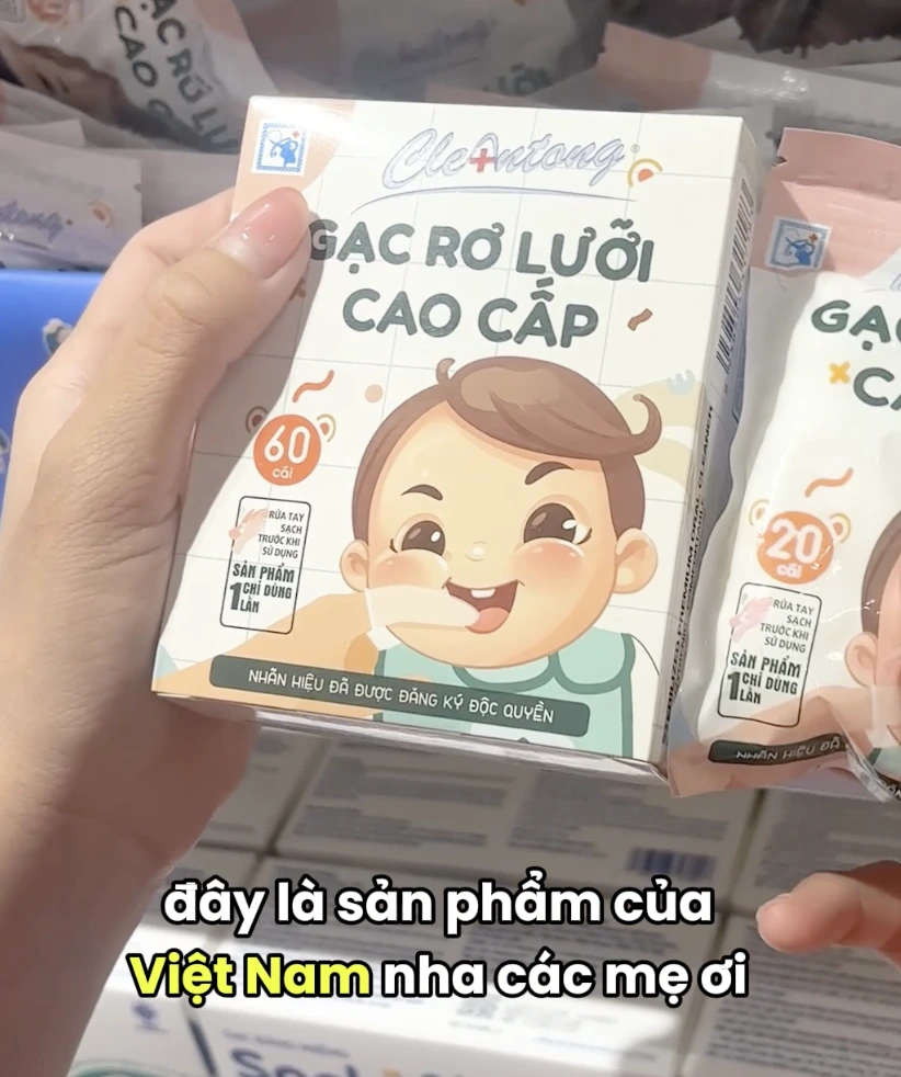 Gạc rơ lưỡi cao cấp CleAntong 