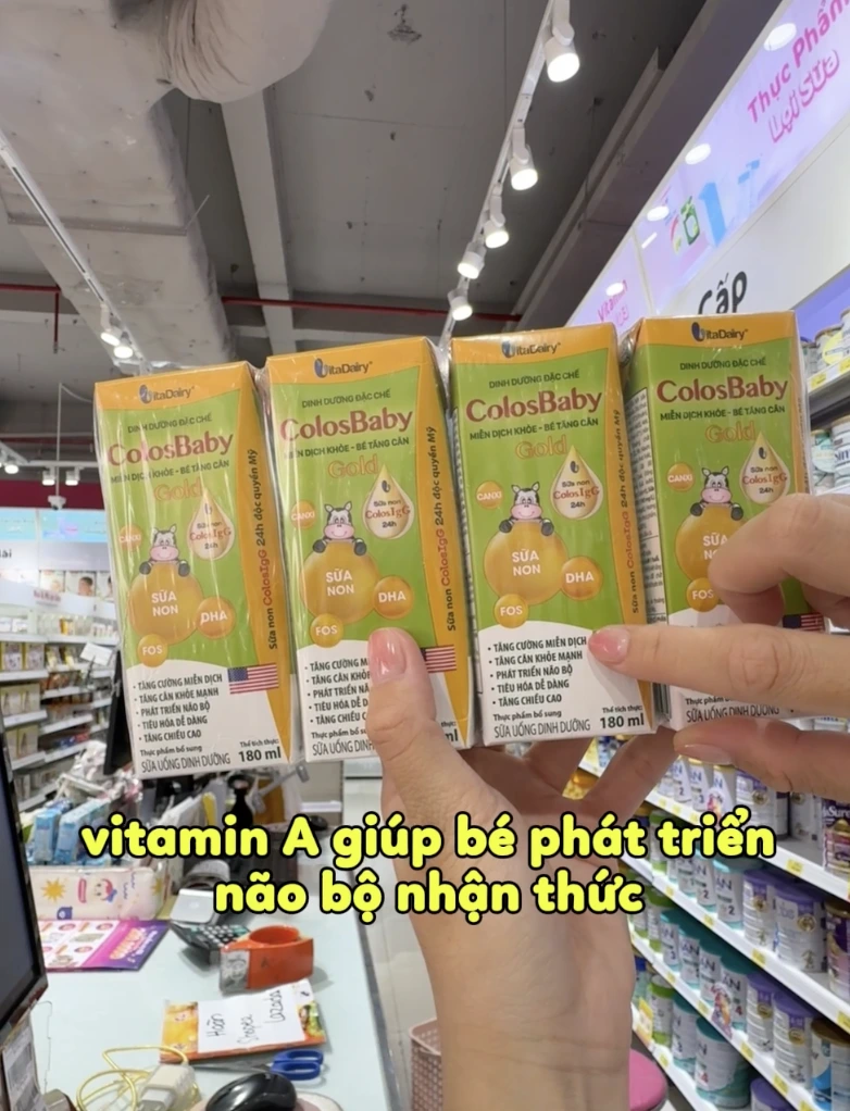 ColosBaby Gold dạng sữa nước siêu tiện lợi