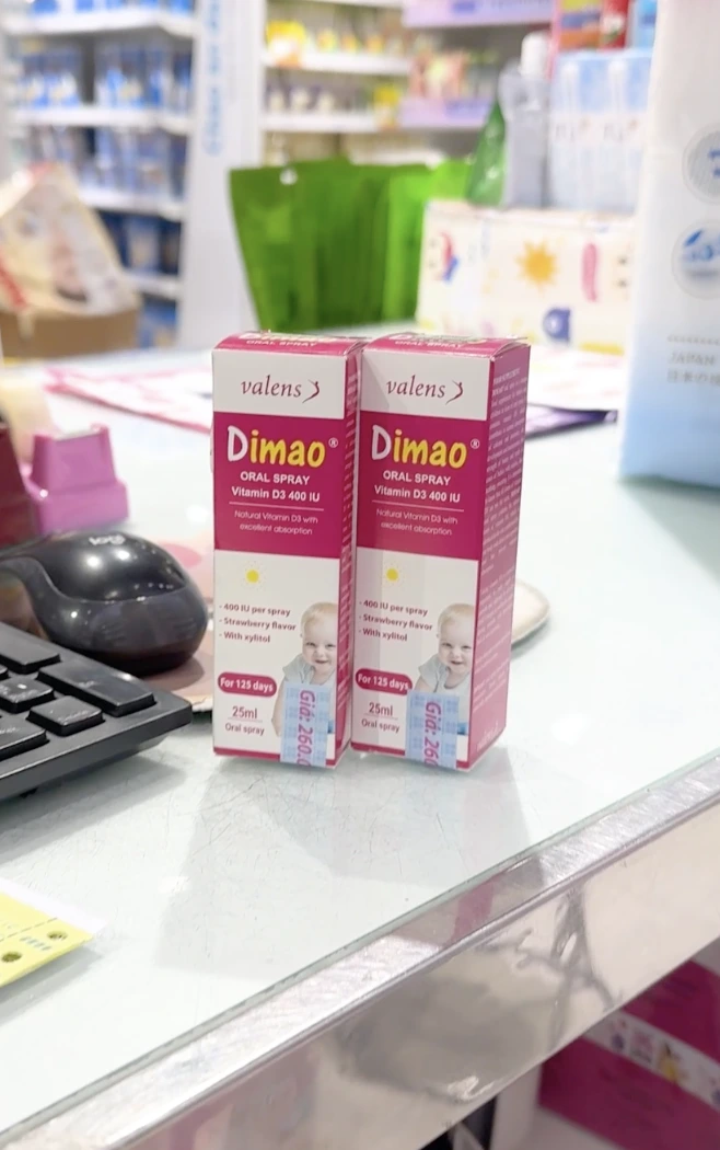 Xịt bổ sung Vitamin D3 thuần DIMAO ORAL SPRAY 400IU
