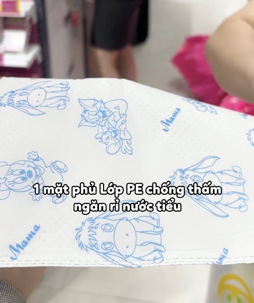 Tấm lót sơ sinh cho bé Mama