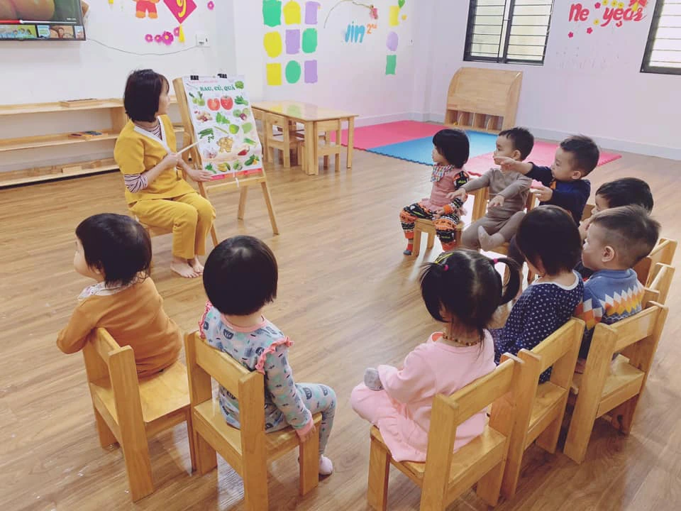 Giờ học tại trường (Ảnh: Fanpage trường)